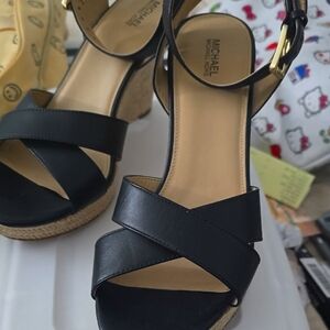 Michael Kors Black Women's Wedges